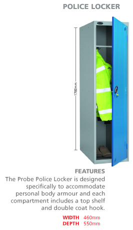 Large Locker Sizes, Police Lockers, Uniform Lockers